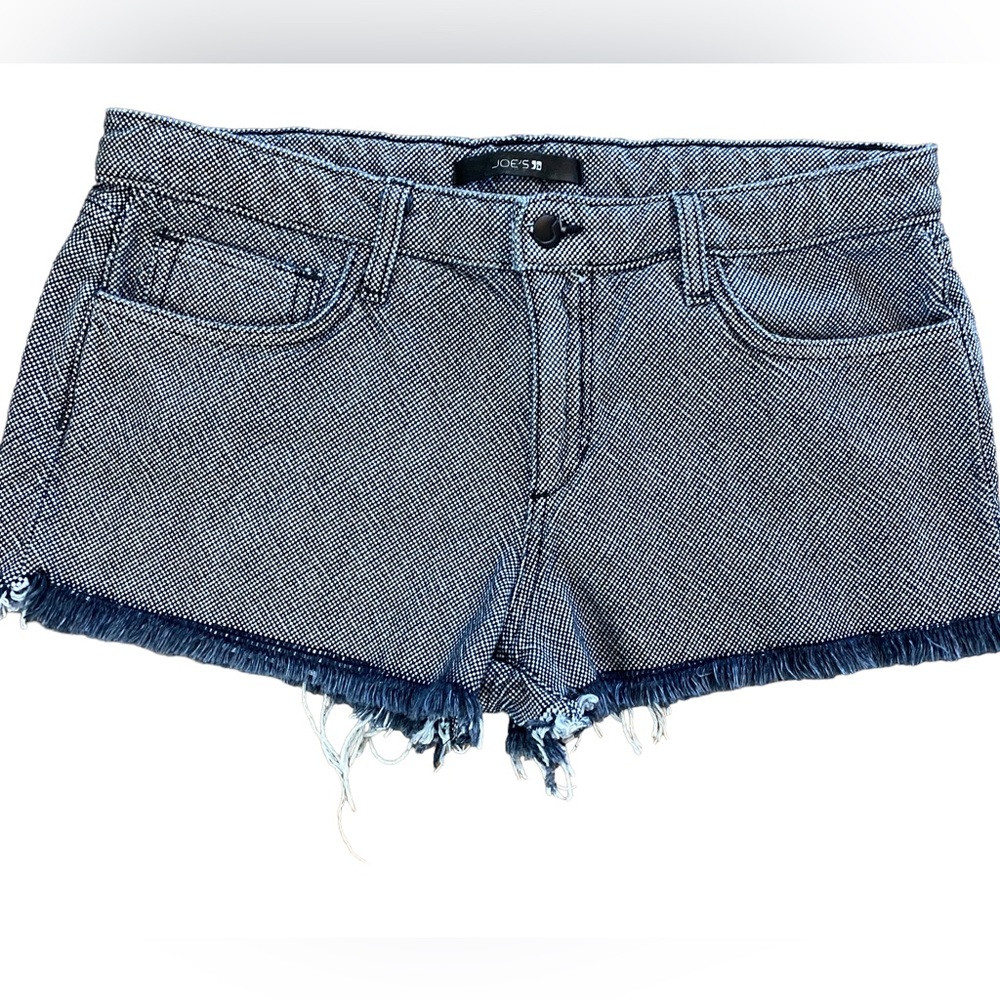 Joe's Jeans womens cut off frayed blue knit look shorts